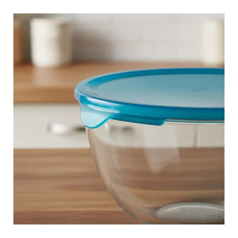 PYREX Glass Mixing Bowl with Lid 2.3L Ø21cm