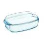 PYREX Glass Container with Lid 4.5L Rectangular Essentials 33x20x14cm