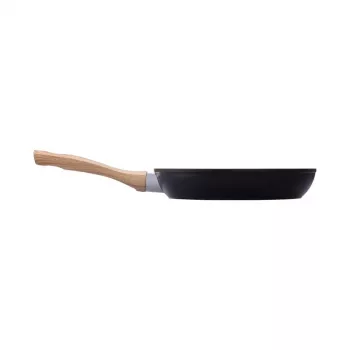 PYREX Panna Cook&Care Ø28cm Frying Pan, Aluminium, Titanium 2X Non-Stick, Thermo-Signal, Induction, Black