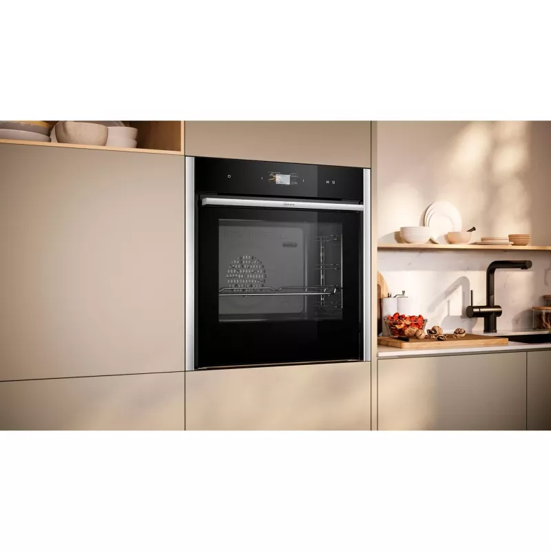 Neff B64FS31N0 N90 Built-In Oven with FullSteam, 71L, Stainless Steel