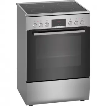 Bosch HKR39C250 Serie 4 Freestanding Electric Cooker with Ceramic Hob, Stainless Steel