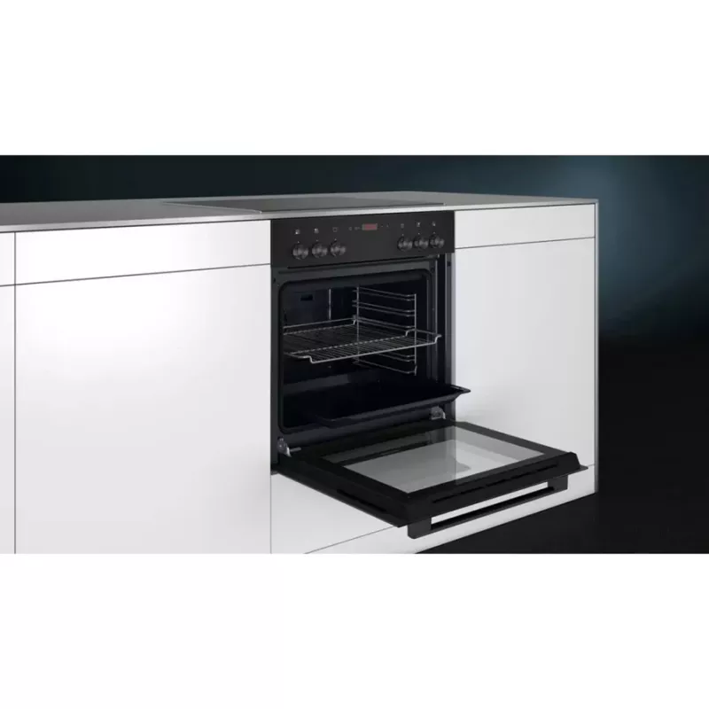 Siemens EQ110KAVB Built-in Oven and Hob Set, 71 L, Ceramic Hob, Stainless Steel