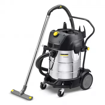 Kärcher NT 75/2 Wet and Dry Vacuum Cleaner, 75L Stainless Steel, 2760W, Dual Motor