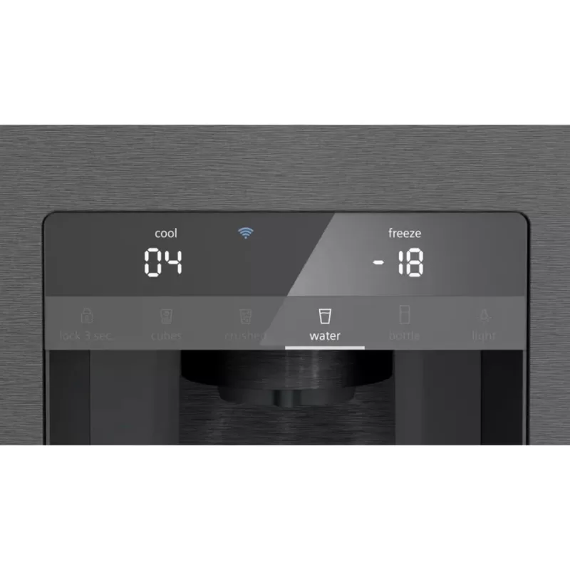 Siemens KF96DPXEA iQ700 French Door Side-by-Side Fridge Freezer with Water and Ice Dispenser, 183 cm, Energy Class E, Stainless Steel