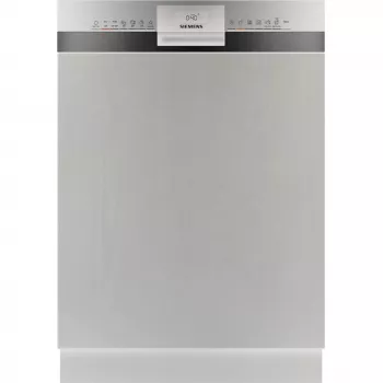 Siemens SX53ES22CE iQ300 Partially Integrated Dishwasher, 60 cm, 13 Place Settings, Energy Class E, Home Connect, AquaStop, InfoLight, Stainless Steel