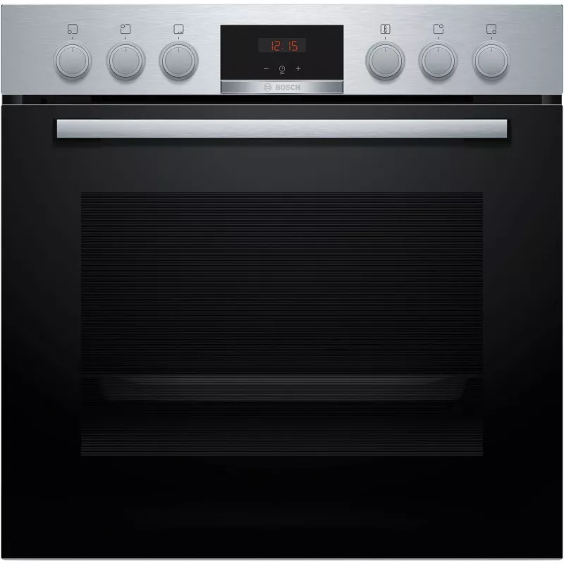 Bosch HND415LS62 Built-in Oven and Ceramic Hob Set, 71L, 7 Functions, Stainless Steel