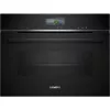 Siemens CS736G1B1 iQ700 Built-in Compact Oven with Steam Function, 47 L, TFT Touch Display, Home Connect, Black