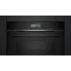 Siemens CS736G1B1 iQ700 Built-in Compact Oven with Steam Function, 47 L, TFT Touch Display, Home Connect, Black
