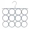 SAUBER PVC-Coated Metal Hanger for Scarves Grey