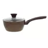 NEWILL Natura Sauce Pot with Glass Lid 18 cm Induction Brown