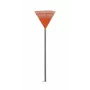 HORTUS Leaf Rake with Aluminium Handle, Orange 45 cm Head, 20 Tines