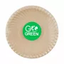 GOGREEN Compostable Sugar Cane Plates with Go Green Pattern Ø23cm 10 pcs