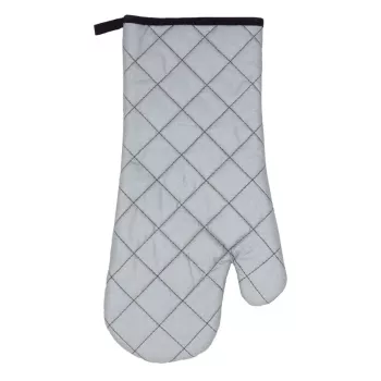 ASI COLLECTION Heat-Resistant Grill Glove 18x38cm Silver with Black Stitching