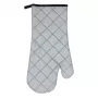 ASI COLLECTION Heat-Resistant Grill Glove 18x38cm Silver with Black Stitching