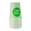 GOGREEN Compostable Picnic Dish Set for 4 Persons, 24 Pieces, Plant-Based, Natural White