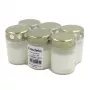 CANDELA Grave Candles with Caps, Set of 6, ~20h Burn Time, White