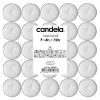 CANDELA Tea Candles 75 pcs – White Unscented Paraffin Tea Lights in Aluminum Cups, 3.5-4h Burn Time