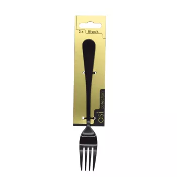 ASI COLLECTION Fork Terminal 2pcs Black 1.7mm Fully Insulated Crimp Spade Connector
