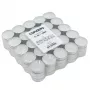 CANDELA Tea Candles 100 pcs, White, Unscented, 4h Burn Time