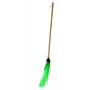 HORTUS Round Green Broom with Wooden Handle