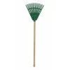 HORTUS Small Hand Rake with Handle Green 20 cm 14 Tines