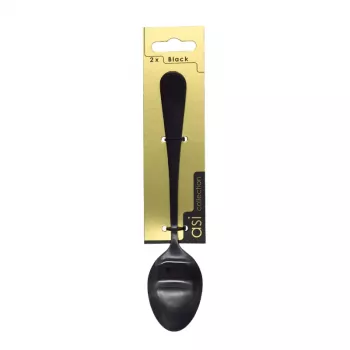 ASI COLLECTION Spoons 2pcs. Black 1.7mm Fishing Lure