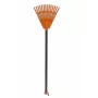 HORTUS Small Hand Rake with Handle, Orange, 20 cm Head, 14 Tines
