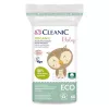 Cleanic Baby Eco Cotton Pads for Babies, 60 pcs, 100% Natural Cotton, Hypoallergenic, Chlorine-Free