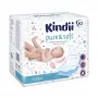 Kindii Pure & Soft Baby Changing Mats 60x60 cm, 10 Pack, Waterproof Disposable Underpads, White
