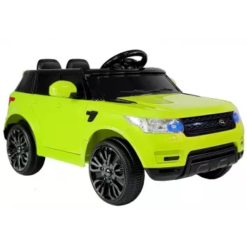 PETMEX HL1638 Green Electric Ride-On Car for Kids with LED Lights, MP3 Player, Remote Control