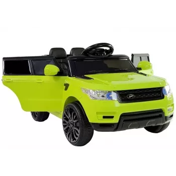 PETMEX HL1638 Green Electric Ride-On Car for Kids with LED Lights, MP3 Player, Remote Control