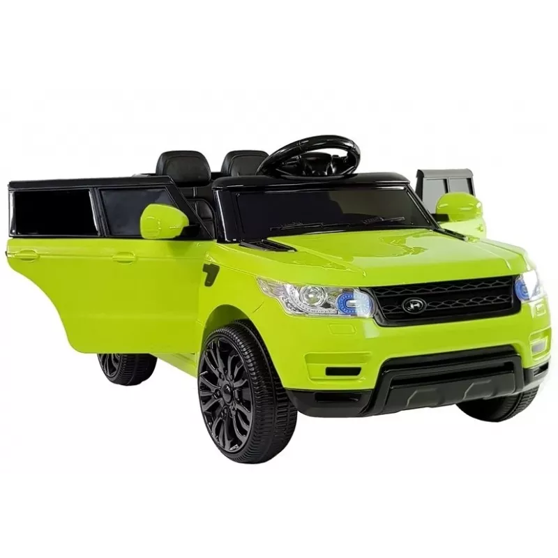 PETMEX HL1638 Green Electric Ride-On Car for Kids with LED Lights, MP3 Player, Remote Control