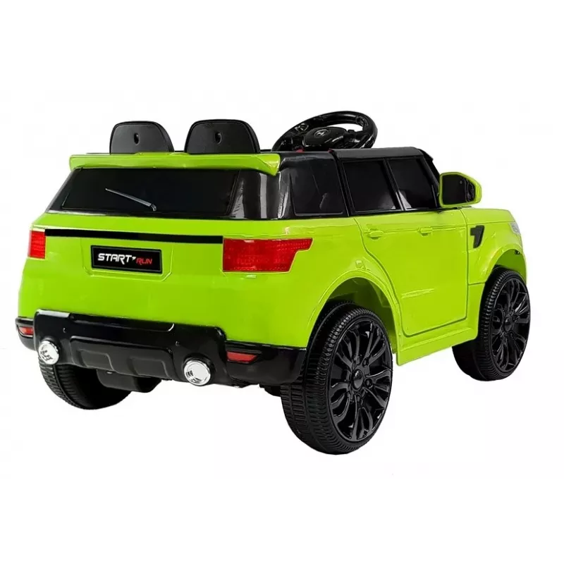 PETMEX HL1638 Green Electric Ride-On Car for Kids with LED Lights, MP3 Player, Remote Control