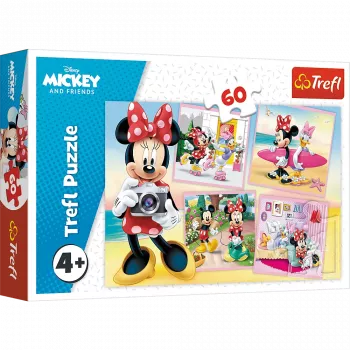 TREFL Puzzle 60 Pieces - Lovely Minnie - Disney Minnie Mouse