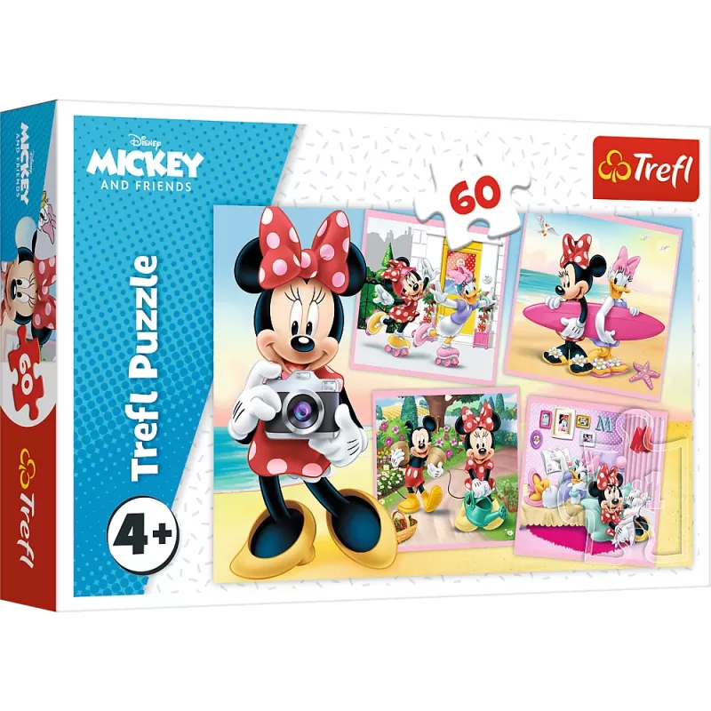 TREFL Puzzle 60 Pieces - Lovely Minnie - Disney Minnie Mouse
