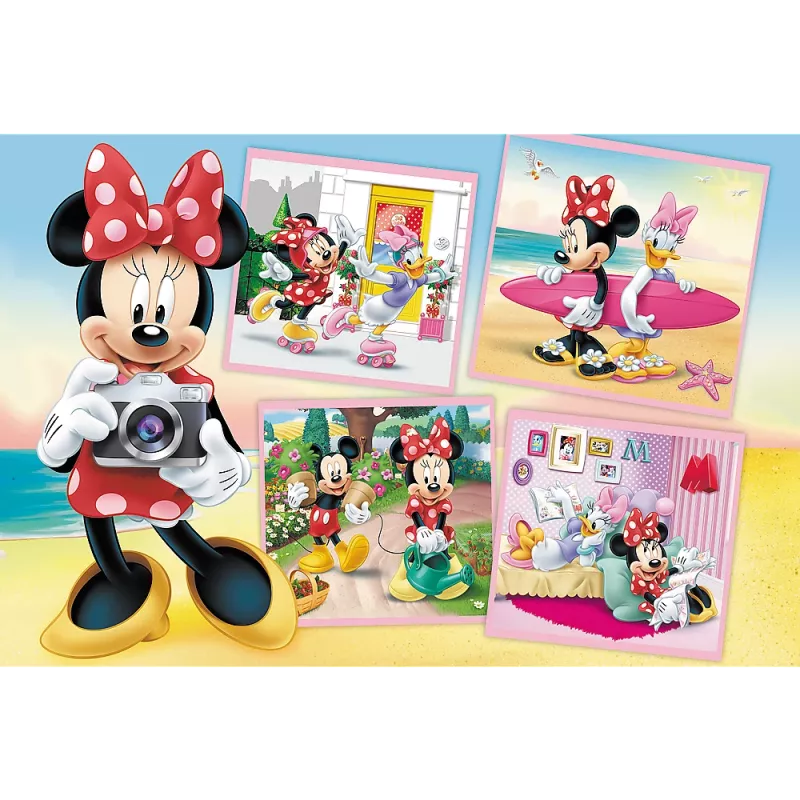 TREFL Puzzle 60 Pieces - Lovely Minnie - Disney Minnie Mouse