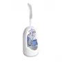 YORK BACTERIA STOP Toilet Brush & Holder Set with Silicone Head and Ceramic Base