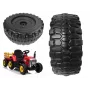 LEAN CARS Rear Wheel for XMX611 - 250 mm All-Terrain Replacement Wheel, Hexagonal Drive Shaft, 12V Ride-On Car Compatible