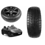LEAN CARS Front Wheel for Perfecta YSA021A Ride-On Car, 250 mm, Black