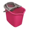 YORK Rectangular Bucket with Push-Button 10 L Silver