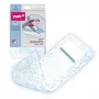 YORK Replacement Mop Cloth 47x17cm Magnetic for Vileda Ultramax, Microfibre, White with Red Accents