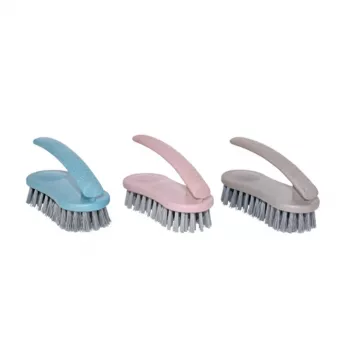 YORK reSTART Hand Brush and Dustpan Set - Eco-Friendly Recycled Plastic, Grey/Green