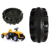 LEAN CARS Front Wheel for Tractor TR1908 - 13x5.00-6, Turf Tread, Tubeless, Steel Rim