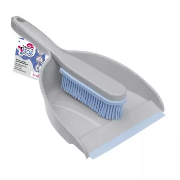 YORK BACTERIA STOP Rubber Dustpan with Brush BACTERIA STOP