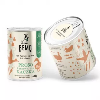 BEMO Proso Państwa oto Kaczka Mono - Wet Dog Food - Duck - 400g