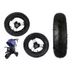 LEAN CARS Plastic Wheel with Rubber Tire (Inflatable) PRO700 Rear