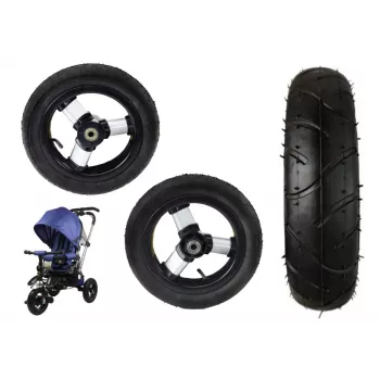 LEAN CARS Plastic Wheel with Rubber Tire (Inflatable) PRO700 Rear