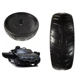LEAN CARS 5815 Front Wheel for JE1001 BMW i8 Kids Electric Ride-On Car