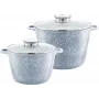 Zilner Marble Cookware Set 4-Piece Grey ZL-7066