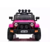LEAN CARS BRD-7588 Pink 12V Electric Ride-On Jeep for Kids with LED Lights, MP3, Remote Control, 4x4